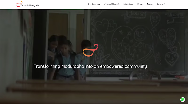 Cover image for Dakshini Prayash – NGO Website