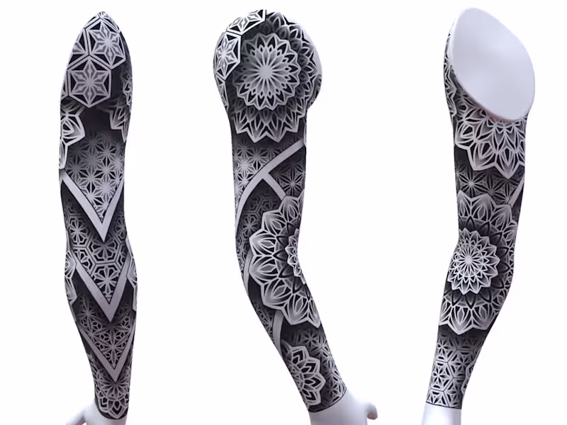 Cover image for Custom Geometric Full-Body Tattoo -