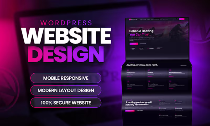 Cover image for WordPress Design With  Elementor Development