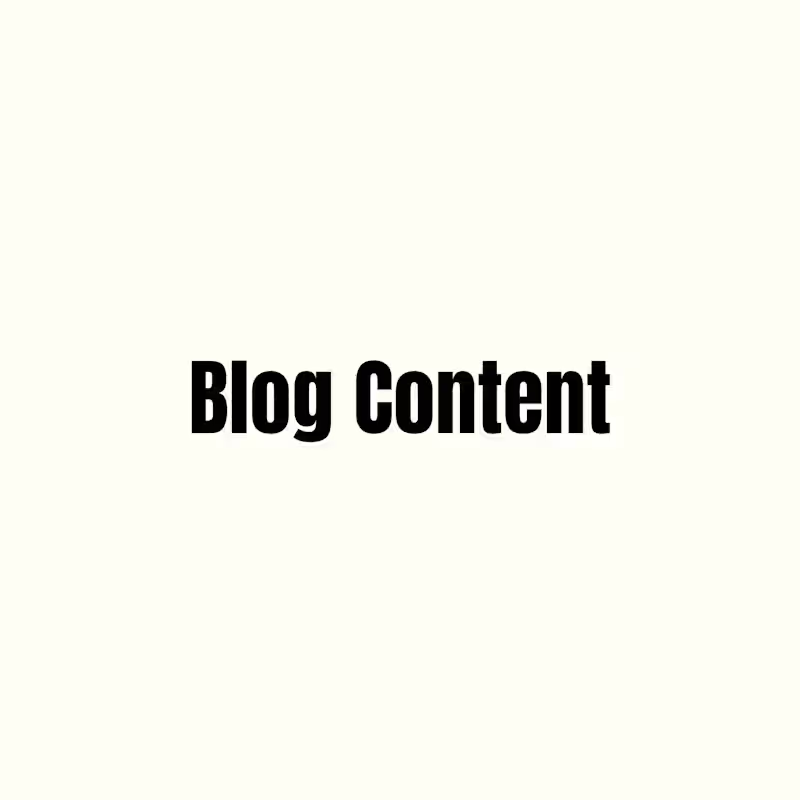 Cover image for Blog Content