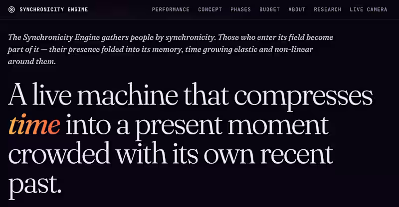 Cover image for The Synchronicity Engine