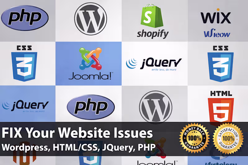 Cover image for Website redesign + Bug fix + add features