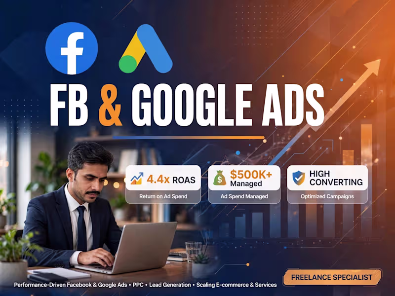 Cover image for Facebook & Google Ads - High ROAS Campaigns Setup