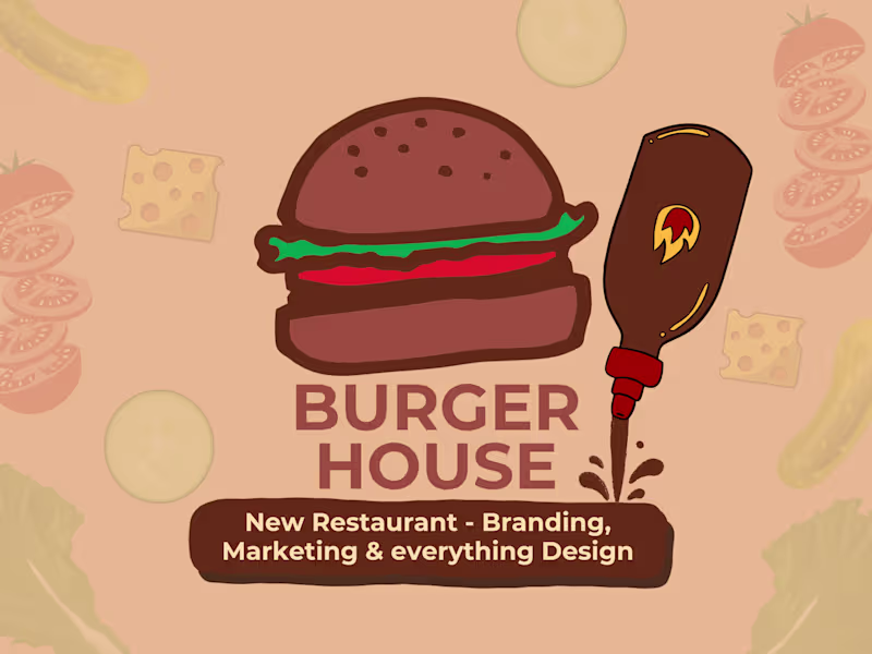 Cover image for Burger House: Restaurant Branding, Marketing & Everything Design