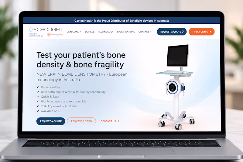 Cover image for Medical Device Website UI/UX Design & Shopify Development