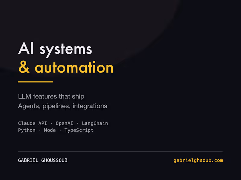 Cover image for AI integrations and automation