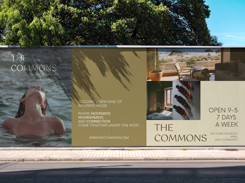 Cover image for THE COMMONS 🍃 a modern wellness