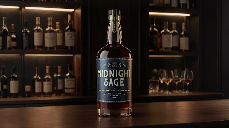 Cover image for Midnight Sage Whiskey Branding