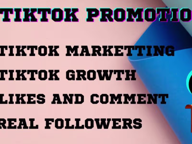 Cover image for I will tiktok promotion, tikok followers, manager, tiktok shop