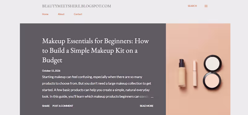Cover image for Beauty Blog Writing + Canva Design + Video Edit