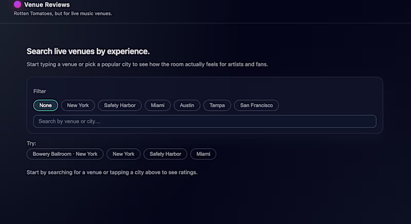 Cover image for Redesigned the UI for Venue Reviews, a “Rotten Tomatoes for ...