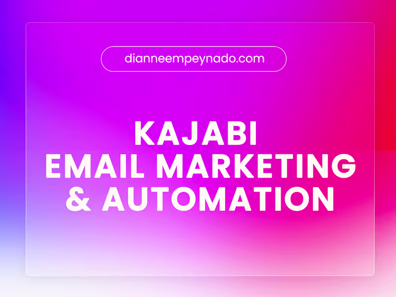 Cover image for Kajabi Email Marketing & Automation