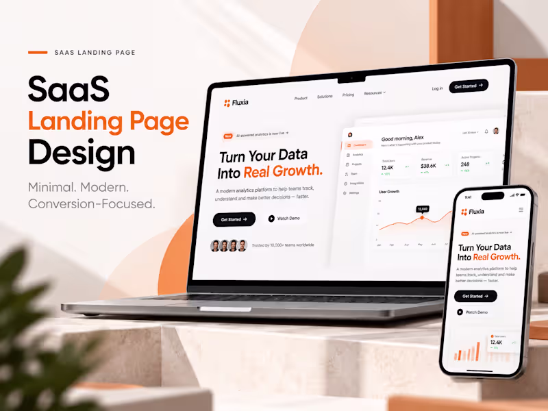 Cover image for SaaS Landing Page Design