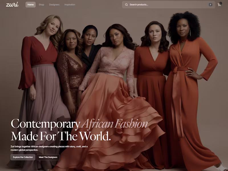 Cover image for African Designer Fashion - Curated Collections | Zuri