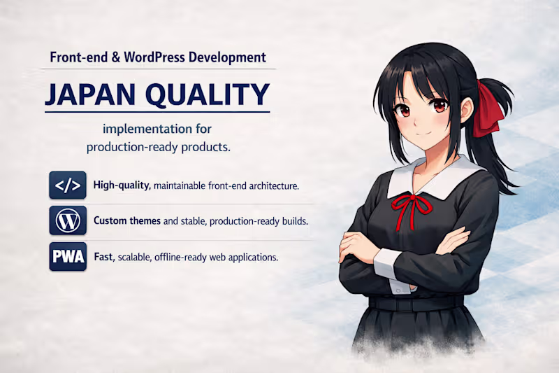 Cover image for WordPress Theme Development (Figma / XD‑to‑HTML / Full‑scratch)