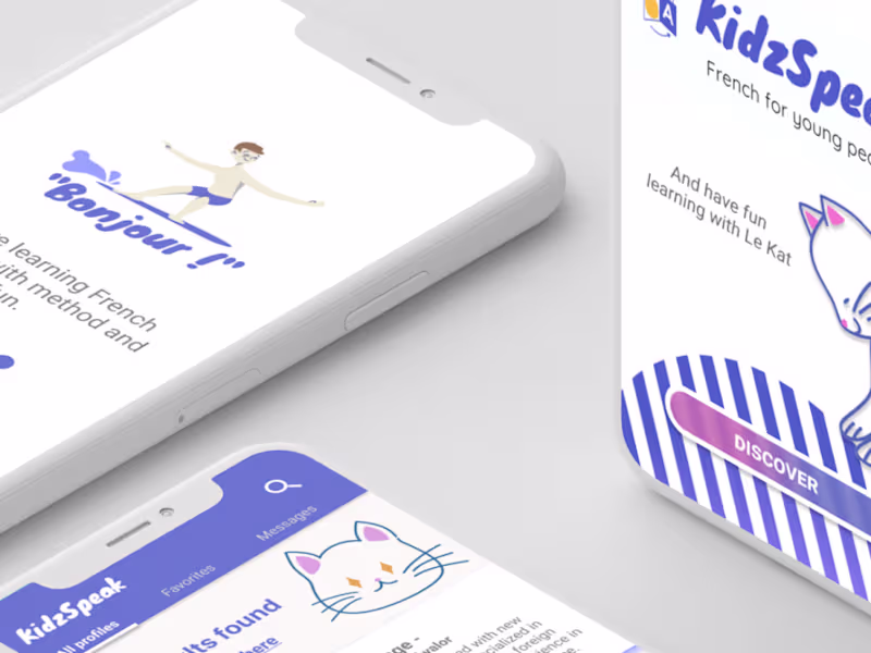 Cover image for KIdzSpeak: connect with French tutors