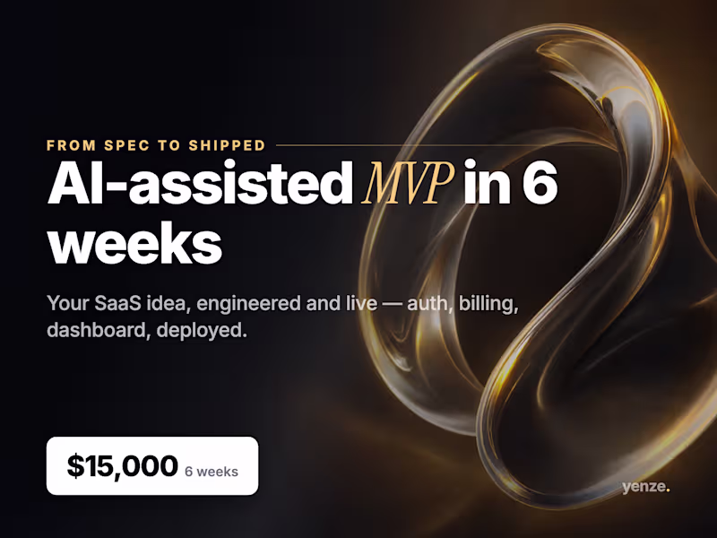Cover image for AI-assisted MVP: from spec to shipped SaaS in 6 weeks