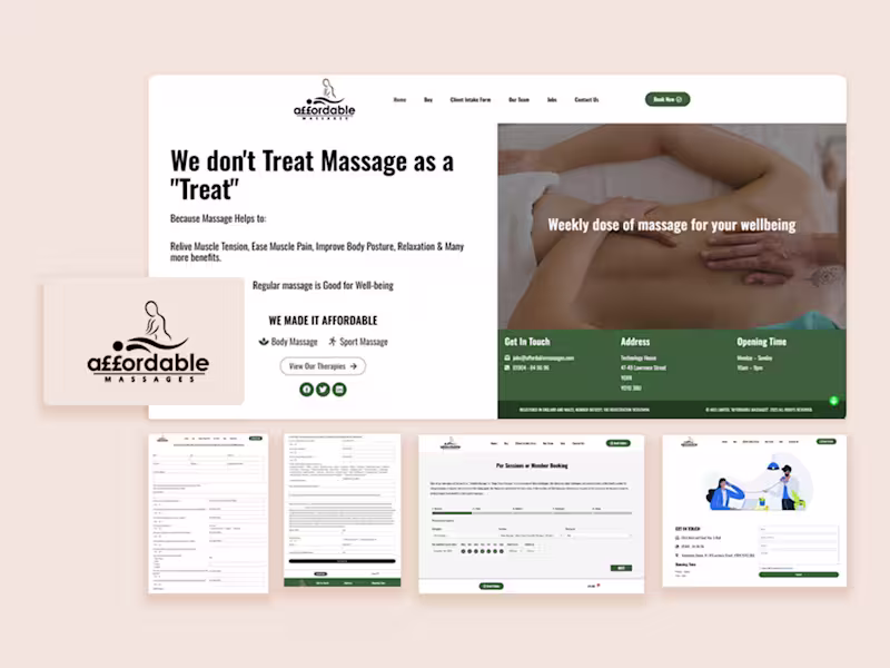 Cover image for Everything can be affordable: Digital and Live massage center.