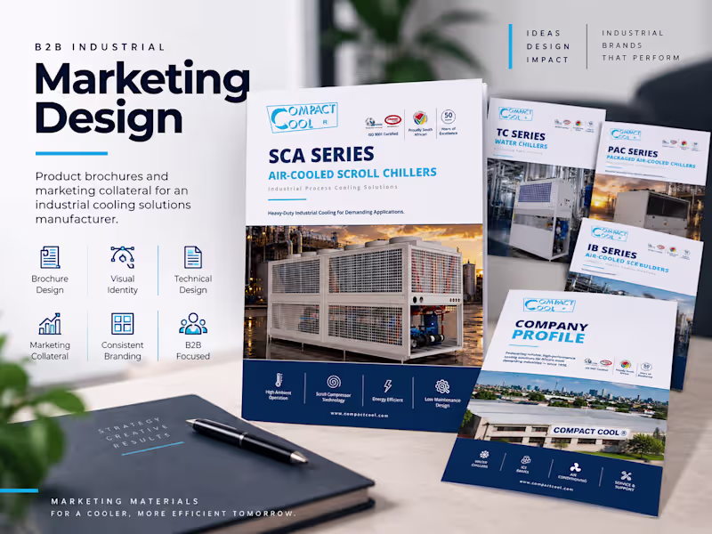 Cover image for I developed a cohesive suite of B2B marketing and sales coll...