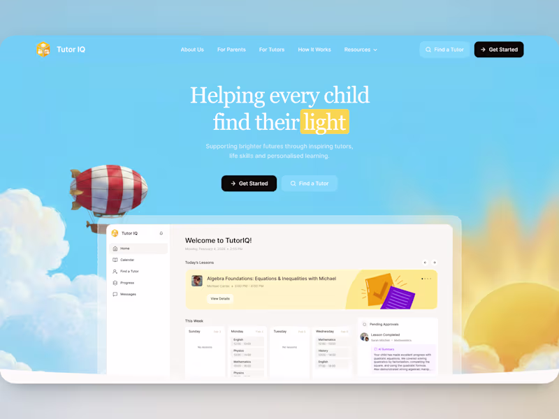 Cover image for 🪁 Stand Out Before You Launch | AI EdTech Website Design