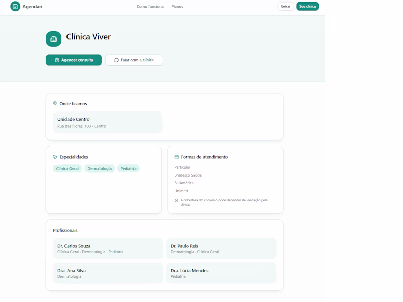 Cover image for Clinic Scheduling SaaS | .NET & React