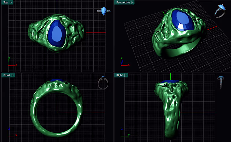 Cover image for Men's Organic Ring| Bold, Raw,