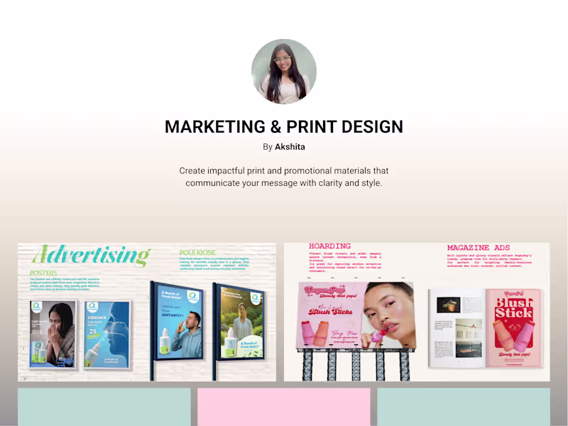 Cover image for Marketing & Print Design