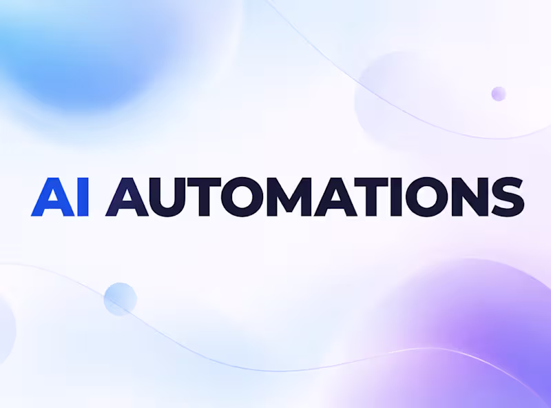 Cover image for AI Automation & AI Agent Development Service