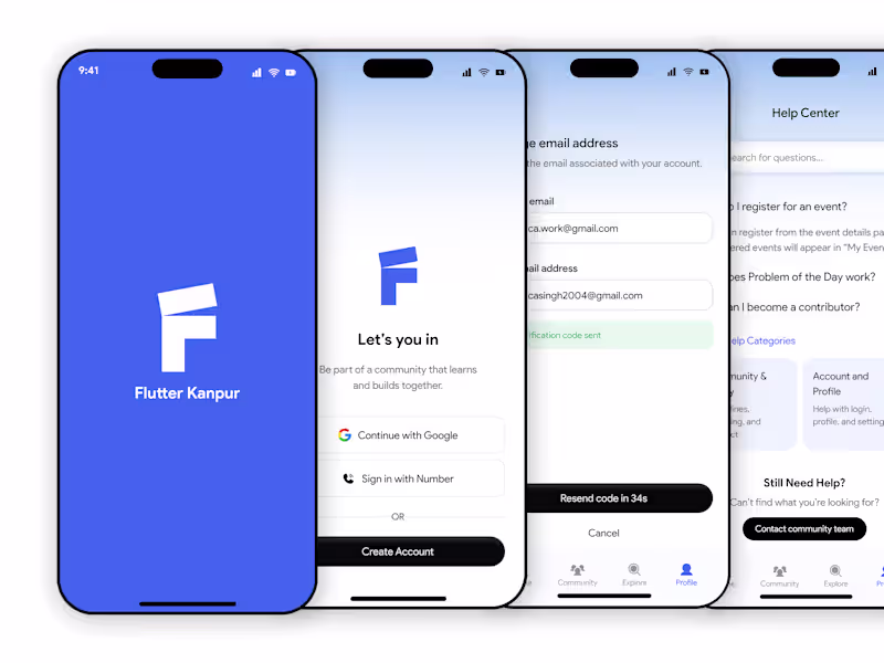 Cover image for Flutter Kanpur App design