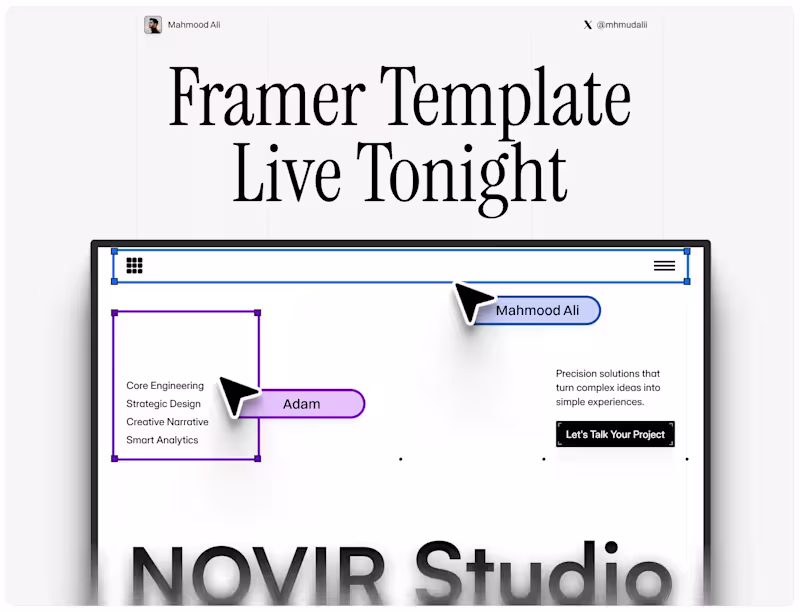 Cover image for Framer Template Customization: Live Today
