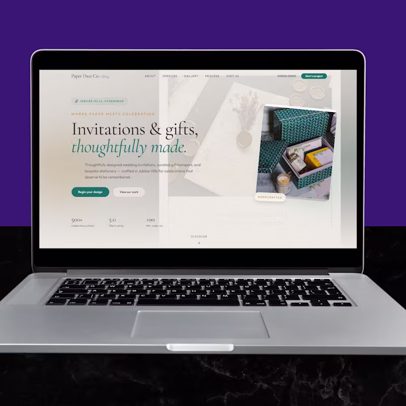 Cover image for Bespoke Wedding Studio — Luxury Website