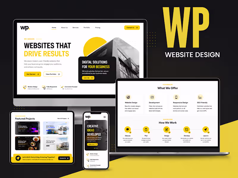 Cover image for website design