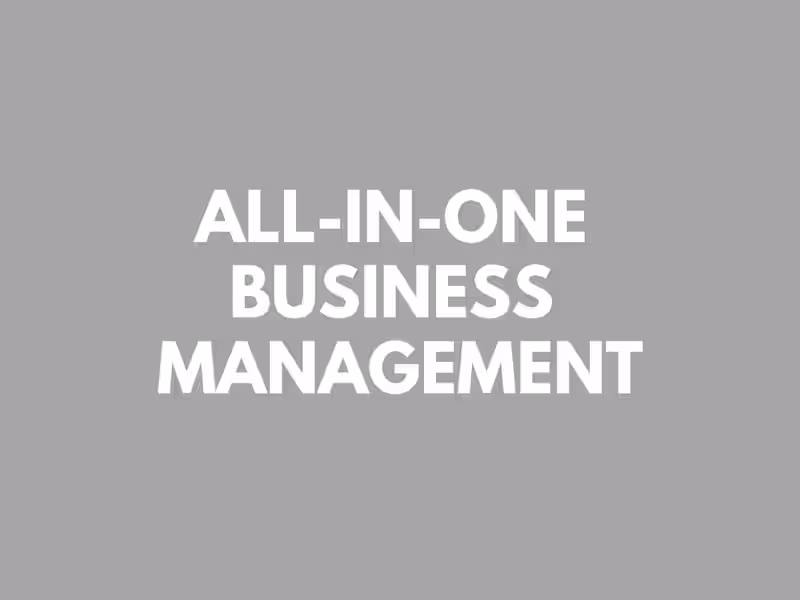 Cover image for All-in-One Business Management
