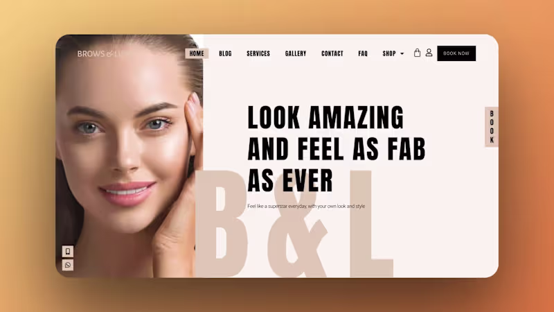 Cover image for Brows & Lips WordPress Store
