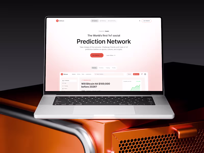 Cover image for Working on a landing page designed to convert for a 1v1 pred...