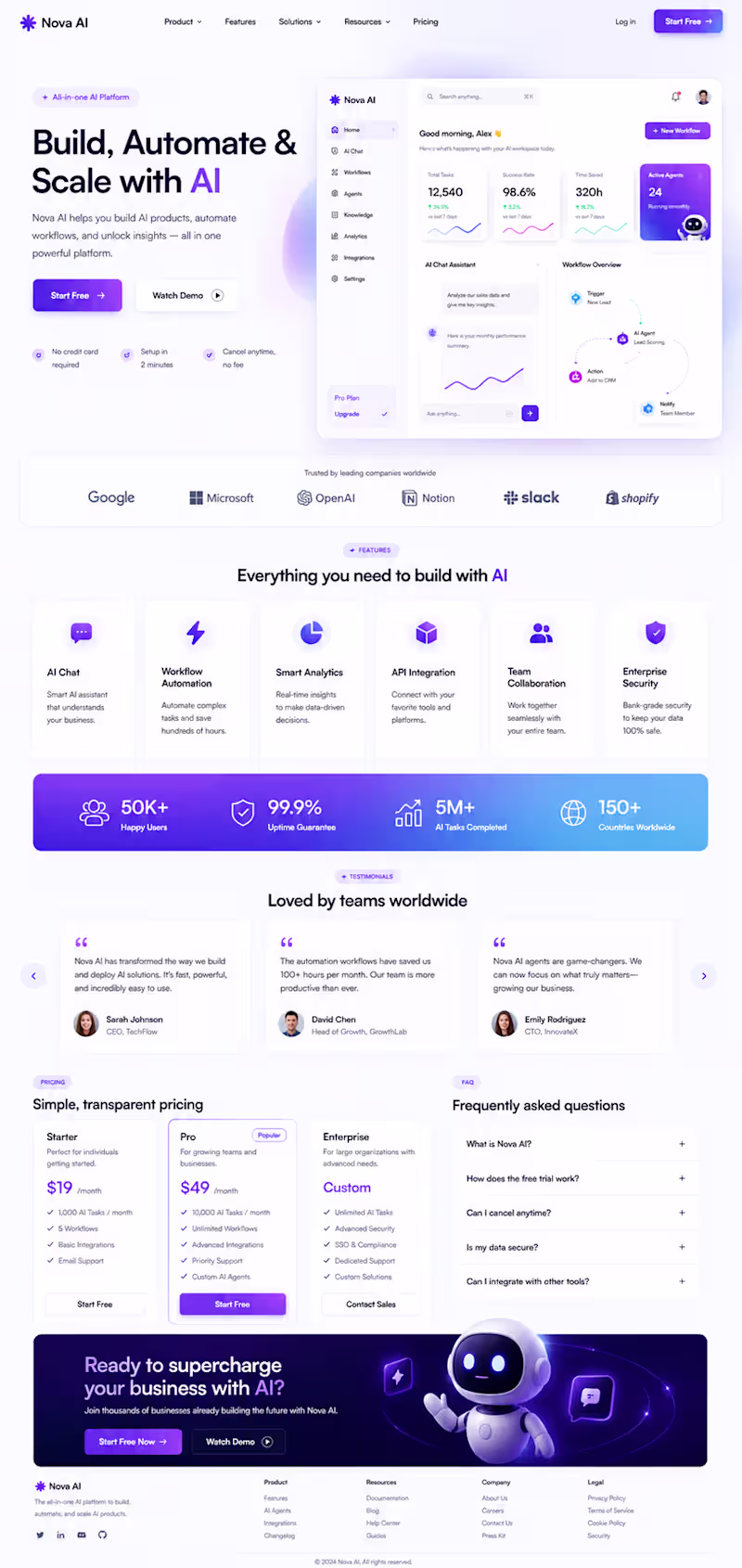 Cover image for New 🚀 AI SaaS Landing