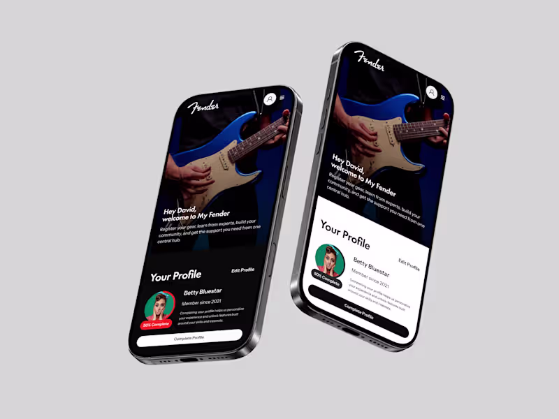 Cover image for MyFender Redesign: