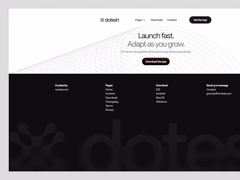 Cover image for Footer for Framer Template Let me know your thoughts!
