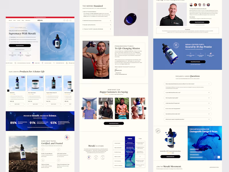Cover image for A Full Shopify Store Redesign for Meraki Medicinal