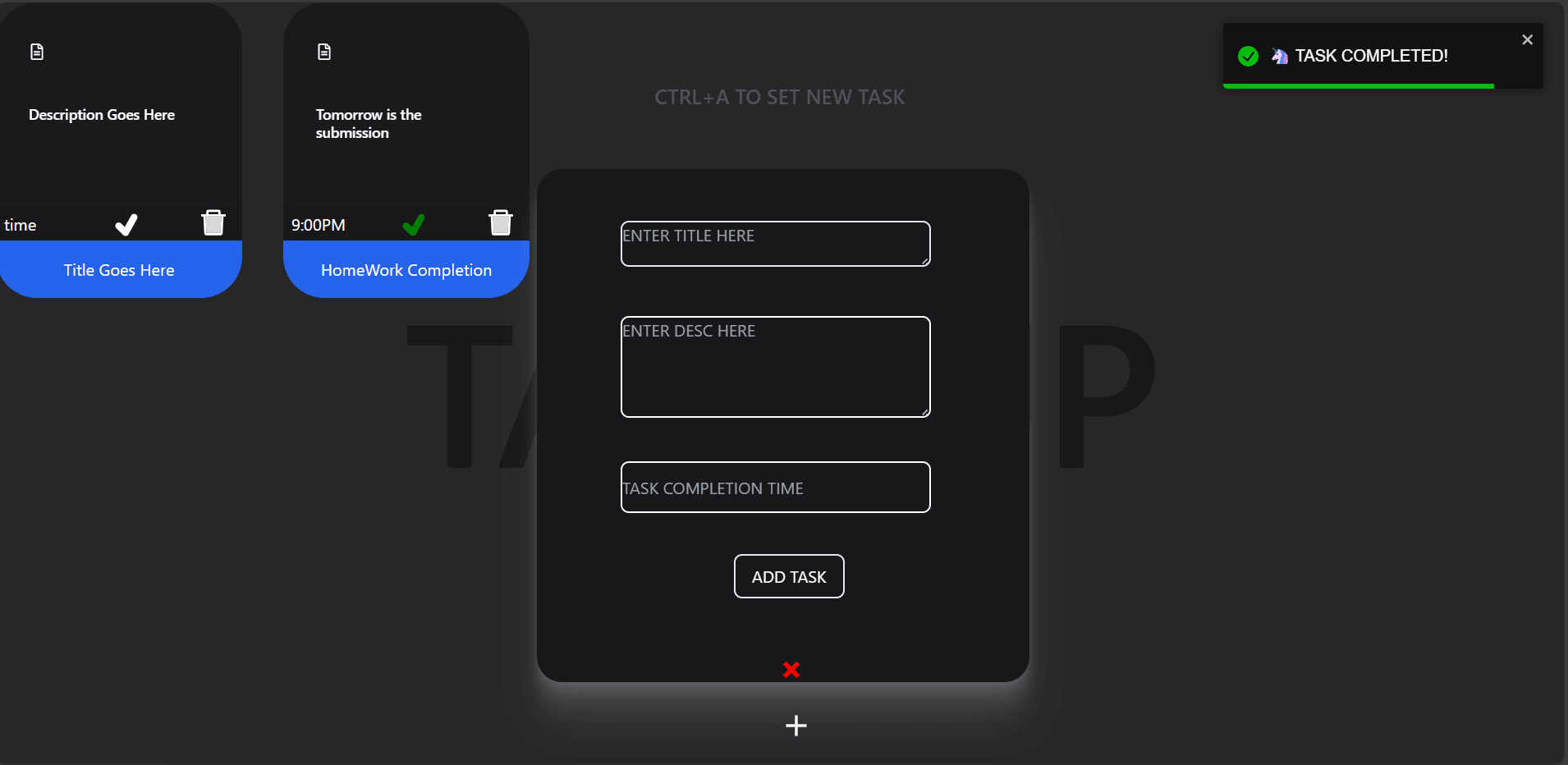 Placeholder project card media
