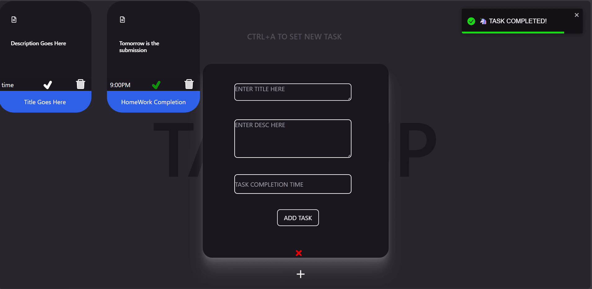 Placeholder project card media