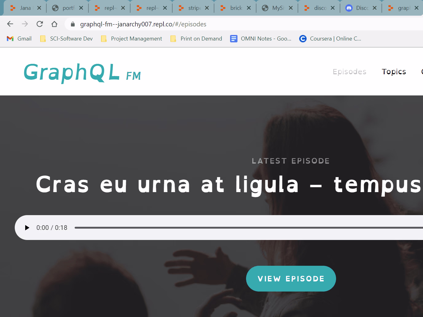 Placeholder project card media