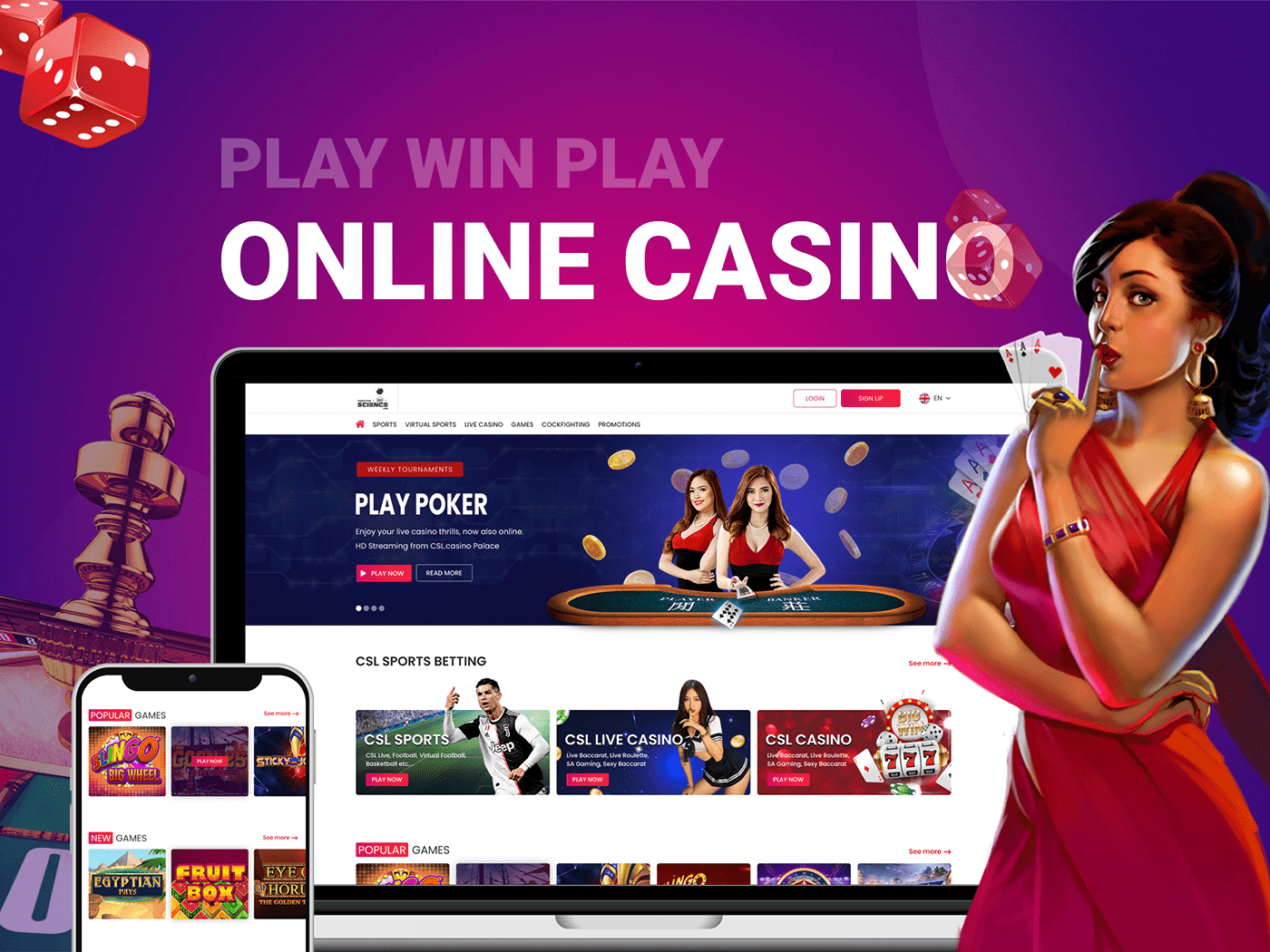 Web Game App – Online Casino on Behance