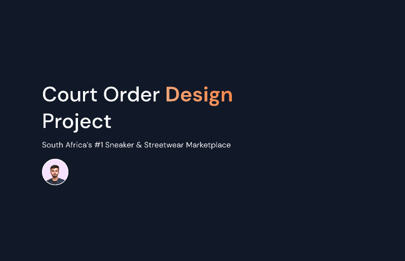 Court Order, Sneaker & Streetwear Marketplace