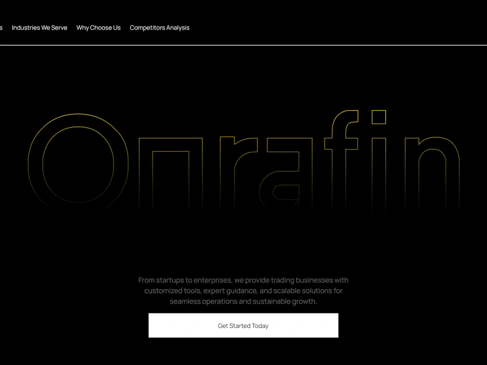 Oprafin homepage revamp concept