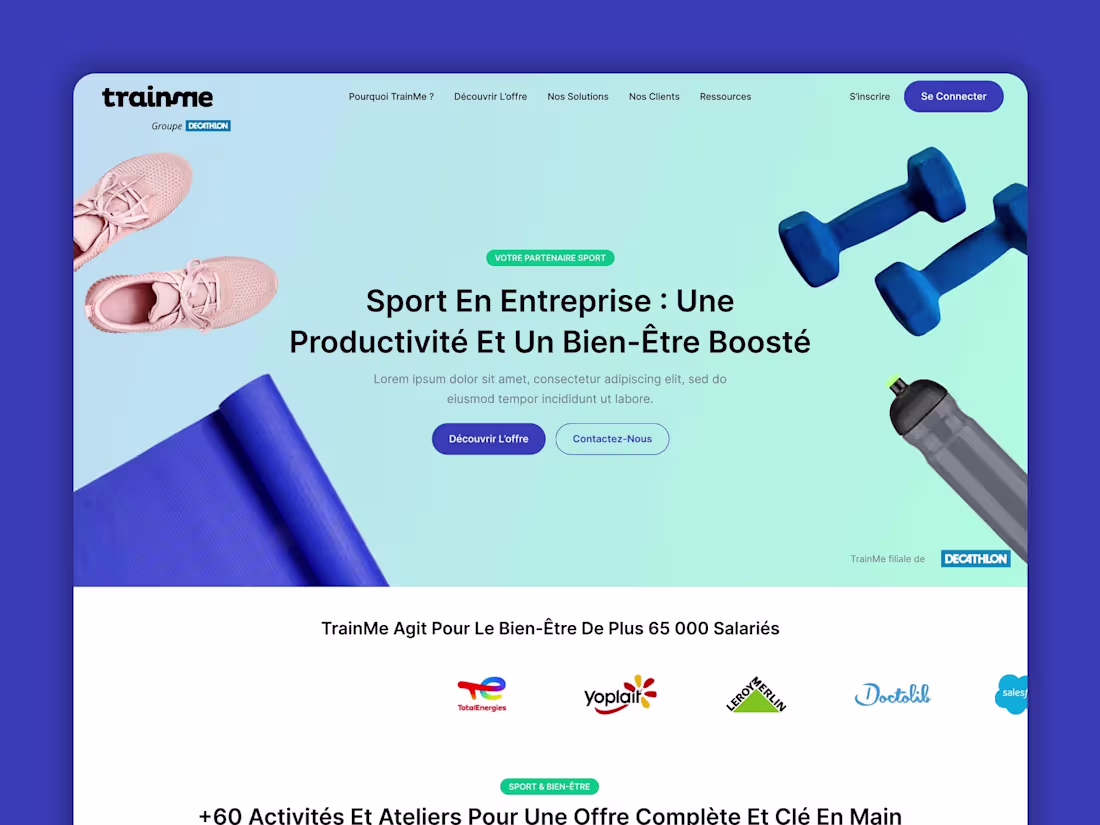 Cover image for TrainMe Webdesign