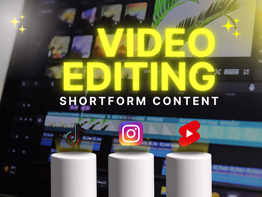 Cover image for Social Media Video Editor | Tiktok, Reels, and E commerce
