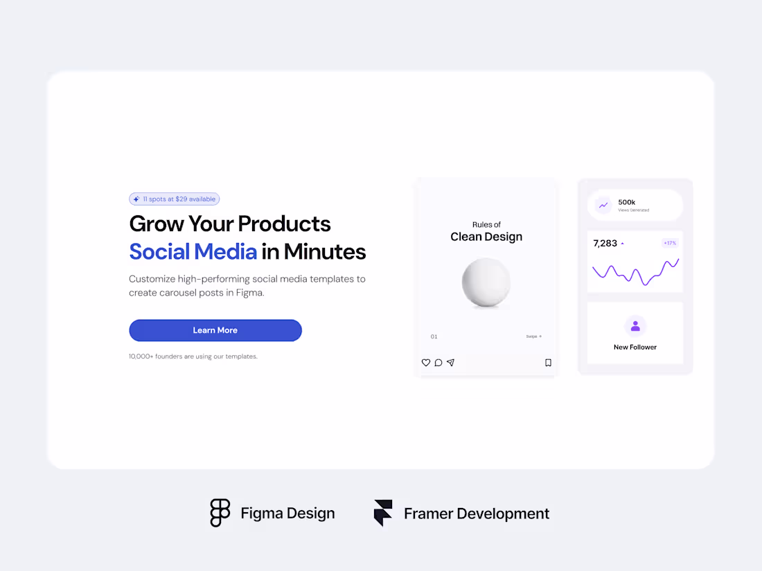 Cover image for Framer Landing Page (Design & Development)