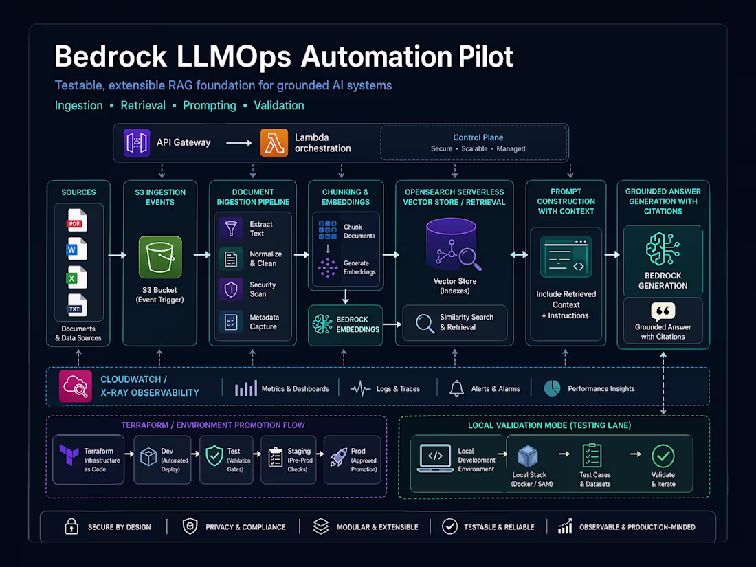 Cover image for Designed a practical LLMOps /