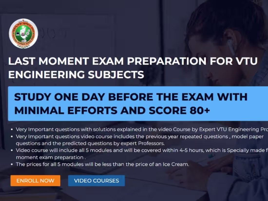 Cover image for LearnyHive | Last Moment VTU Exam Preparation